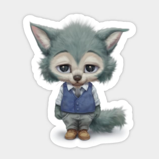 Chibi Legosi Sticker by silverfox5213